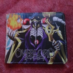 New overlord anime manga leather wallet